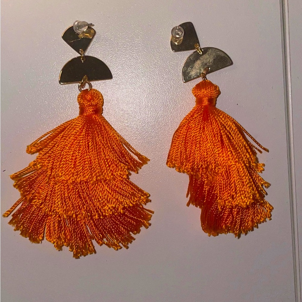 Orange earrings